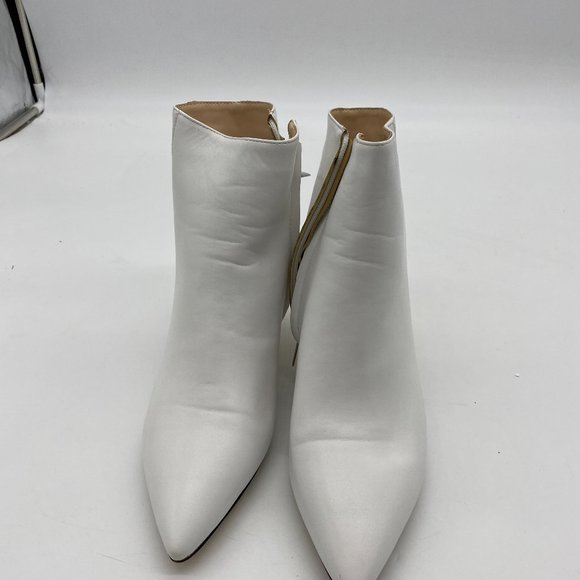 Elegant White Ankle Boots - Picture 2 of 8